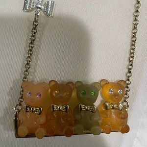 Betsey Johnson gummy bears bear on swing from candyland collection (rare)